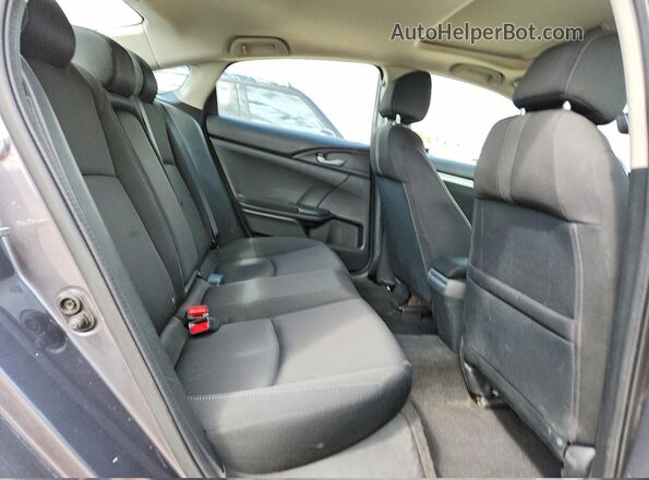 2HGFC2F78GH003544 2016 HONDA CIVIC Black Вид задніх сидінь