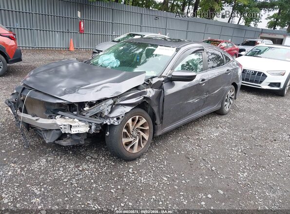 2HGFC2F78GH516101 2016 HONDA CIVIC Gray Առջևի ձախ երեք քառորդ տեսարան
