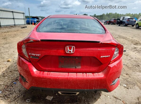 2HGFC2F80LH590969 2020 HONDA CIVIC Red Rear view