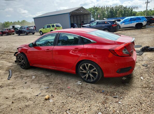 2HGFC2F80LH590969 2020 HONDA CIVIC Red Rear left