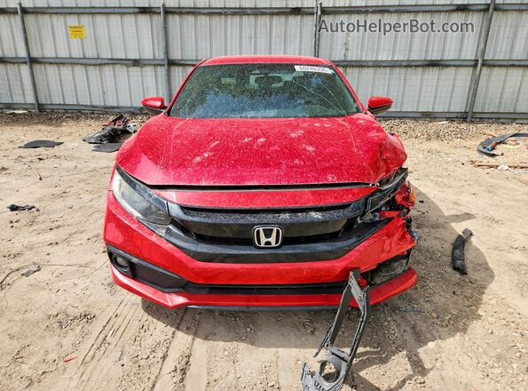 2HGFC2F80LH590969 2020 HONDA CIVIC Red Front view