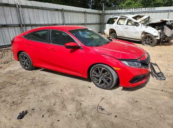 2HGFC2F80LH590969 2020 HONDA CIVIC Red Front right