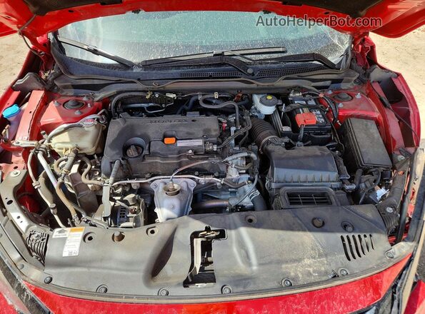 2HGFC2F80LH590969 2020 HONDA CIVIC Red Rear interior view