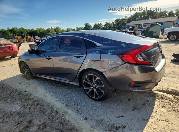 2HGFC2F80MH539490 2021 HONDA CIVIC Угольный Задняя левая четверть