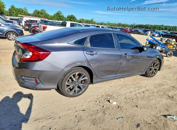 2HGFC2F80MH539490 2021 HONDA CIVIC Угольный Задняя правая четверть