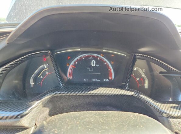 2HGFC2F80MH539490 2021 HONDA CIVIC Угольный Вид щитка приборов