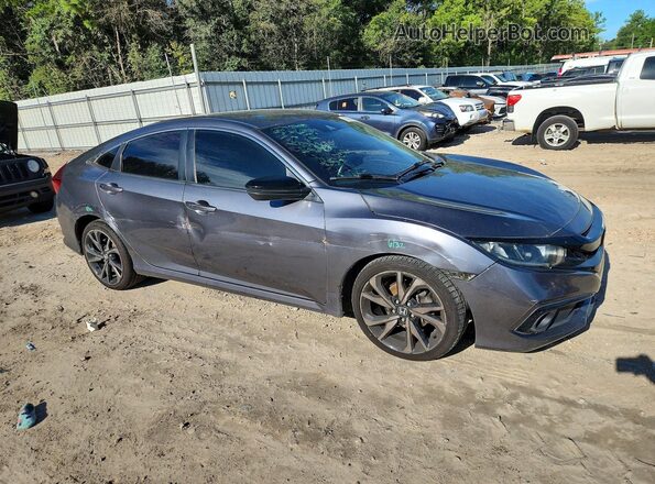 2HGFC2F80MH539490 2021 HONDA CIVIC Угольный Передняя правая четверть