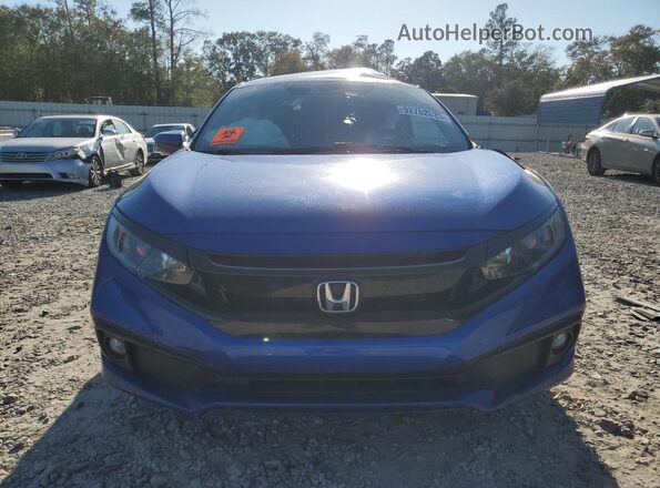 2HGFC2F81KH513624 2019 HONDA CIVIC Blue წინა ხედი