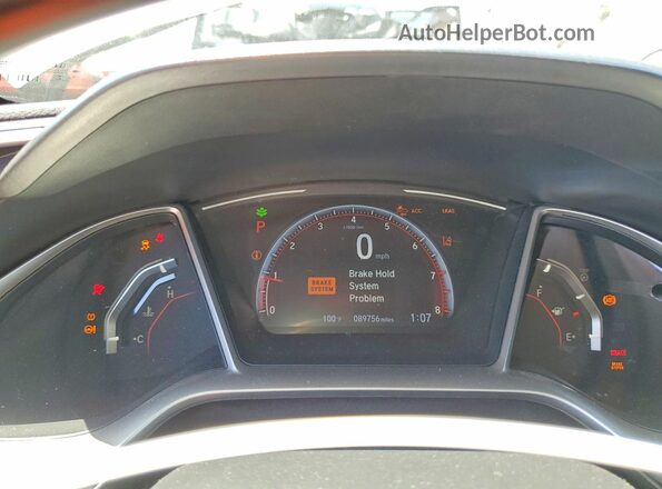 2HGFC2F81LH501300 2020 HONDA CIVIC Gray Vista del cuadro de instrumentos