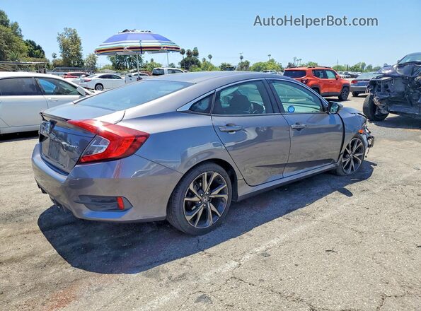 2HGFC2F81LH501300 2020 HONDA CIVIC Gray Trasero derecho
