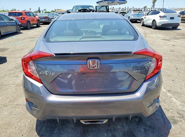 2HGFC2F81LH501300 2020 HONDA CIVIC Gray Vista trasera