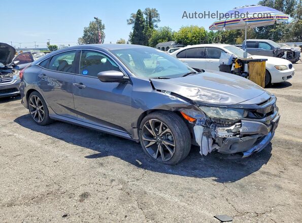 2HGFC2F81LH501300 2020 HONDA CIVIC Gray Delantero derecho