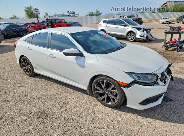 2HGFC2F82KH503703 2019 HONDA CIVIC White Przód prawy