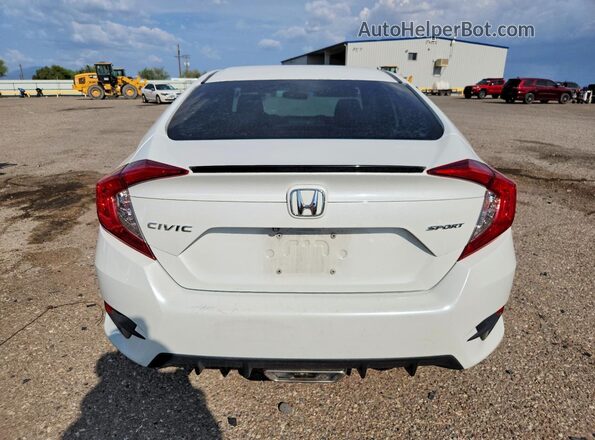 2HGFC2F82KH503703 2019 HONDA CIVIC White Widok z tyłu