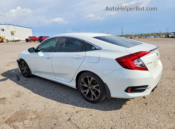 2HGFC2F82KH503703 2019 HONDA CIVIC White Tył lewy