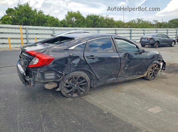 2HGFC2F83KH566874 2019 HONDA CIVIC Black Rear right