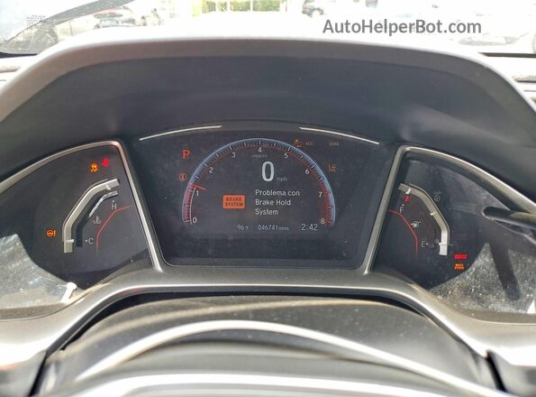 2HGFC2F83KH566874 2019 HONDA CIVIC Black Instrument cluster view