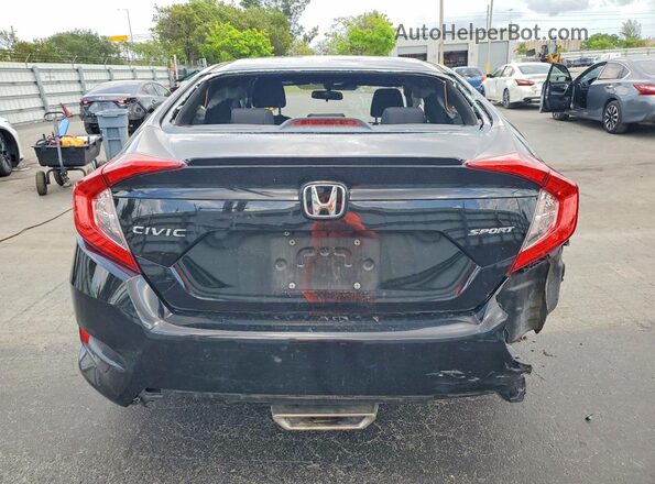 2HGFC2F83KH566874 2019 HONDA CIVIC Black Rear view
