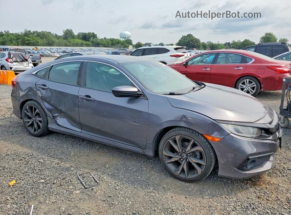 2HGFC2F84KH561425 2019 HONDA CIVIC Gray Delantero derecho