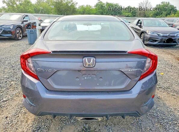 2HGFC2F84KH561425 2019 HONDA CIVIC Gray Vista trasera