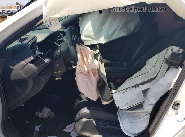 2HGFC2F84LH595480 2020 HONDA CIVIC White Widok wnętrza z przodu