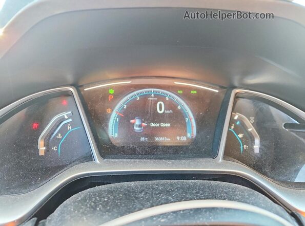 2HGFC2F86HH018716 2017 HONDA CIVIC Black Instrument cluster view
