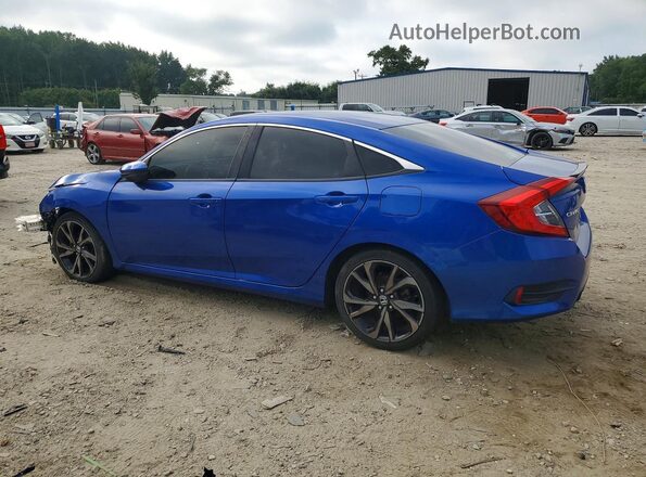 2HGFC2F86KH586469 2019 HONDA CIVIC Blue Հետևի ձախ