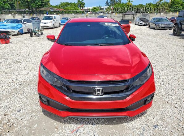 2HGFC2F86MH519003 2021 HONDA CIVIC Red Widok z przodu
