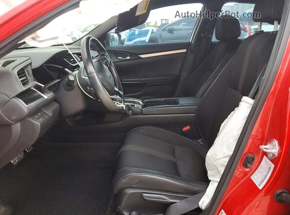 2HGFC2F86MH519003 2021 HONDA CIVIC Red Widok wnętrza z przodu