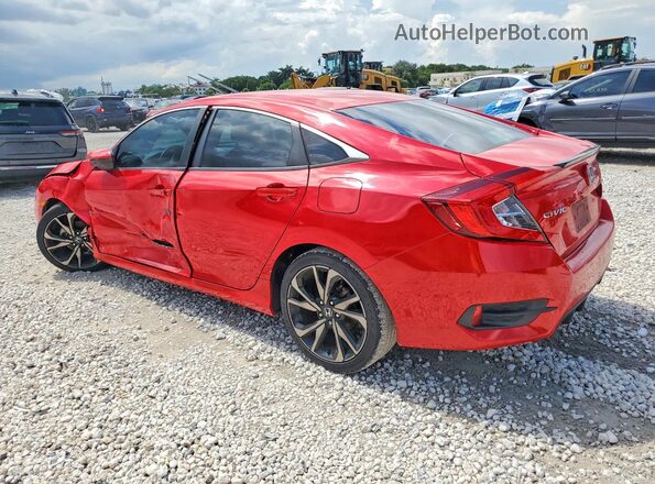 2HGFC2F86MH519003 2021 HONDA CIVIC Red Tył lewy