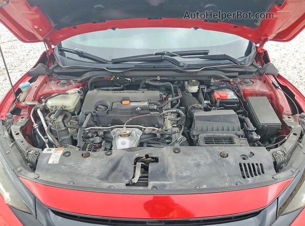2HGFC2F86MH519003 2021 HONDA CIVIC Red Widok wnętrza z tyłu