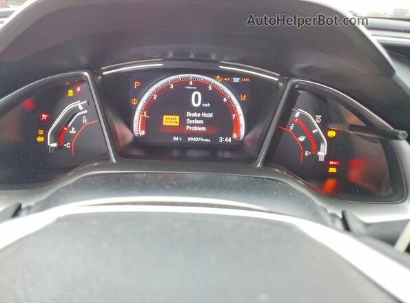 2HGFC2F86MH519003 2021 HONDA CIVIC Red Widok zestawu wskaźników