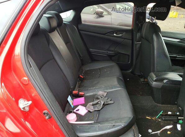 2HGFC2F88KH536298 2019 HONDA CIVIC Red Rear seats view