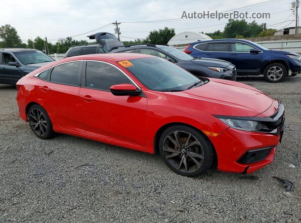 2HGFC2F88KH536298 2019 HONDA CIVIC Red Front right