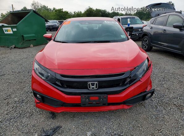 2HGFC2F88KH536298 2019 HONDA CIVIC Red Front view