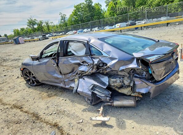 2HGFC2F88LH542409 2020 HONDA CIVIC Gray Հետևի ձախ