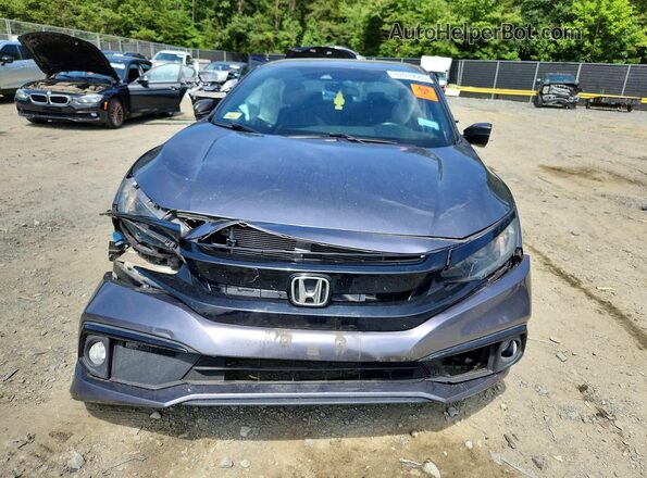 2HGFC2F88LH542409 2020 HONDA CIVIC Gray Դիմացի տեսք