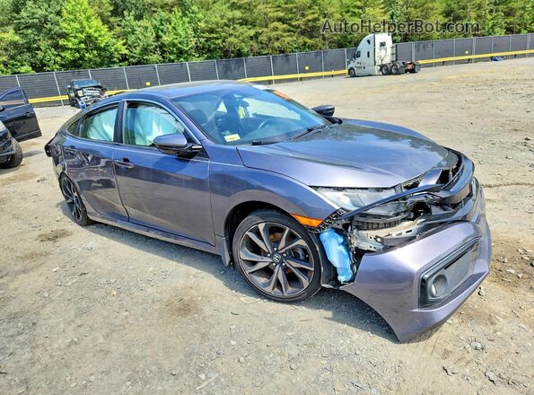 2HGFC2F88LH542409 2020 HONDA CIVIC Gray Առջևի աջ