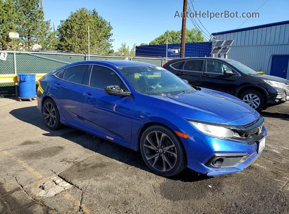 2HGFC2F88MH522825 2021 HONDA CIVIC Blue Przód prawy