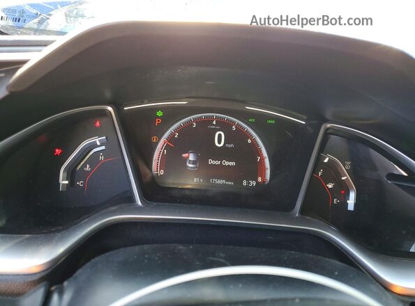 2HGFC2F88MH522825 2021 HONDA CIVIC Blue Widok zestawu wskaźników