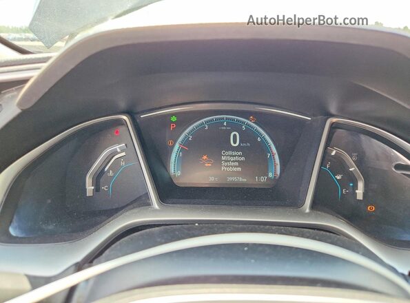 2HGFC2F89JH024032 2018 HONDA CIVIC Black ხელსაწყოთა პანელის ხედი