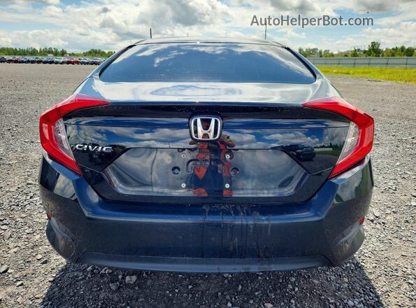 2HGFC2F89JH024032 2018 HONDA CIVIC Black უკანა ხედი