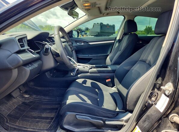 2HGFC2F89JH024032 2018 HONDA CIVIC Black წინა სალონის ხედი