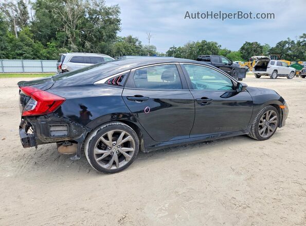 2HGFC2F89KH567320 2019 HONDA CIVIC Black უკანა მარჯვენა