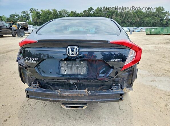 2HGFC2F89KH567320 2019 HONDA CIVIC Black უკანა ხედი