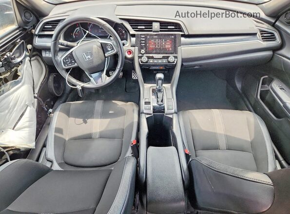 2HGFC2F89KH567320 2019 HONDA CIVIC Black წინა პანელის ხედი