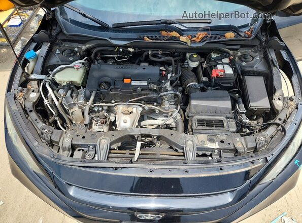 2HGFC2F89KH567320 2019 HONDA CIVIC Black უკანა სალონის ხედი