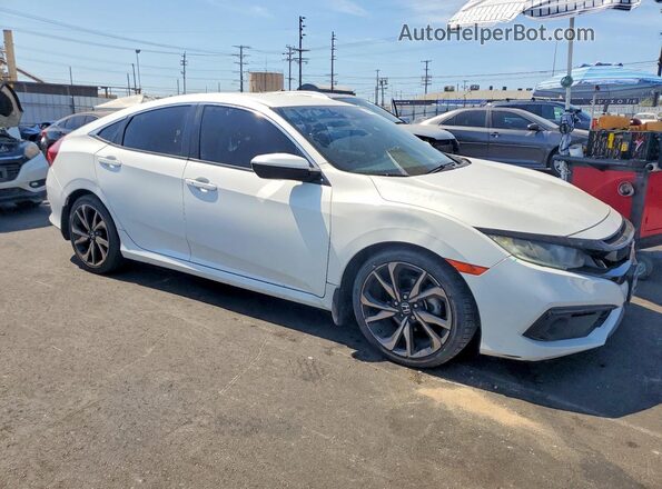 2HGFC2F89KH592413 2019 HONDA CIVIC White Delantero derecho