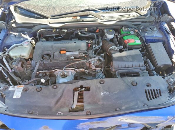 2HGFC2F8XKH532916 2019 HONDA CIVIC Blue Vista interior trasera