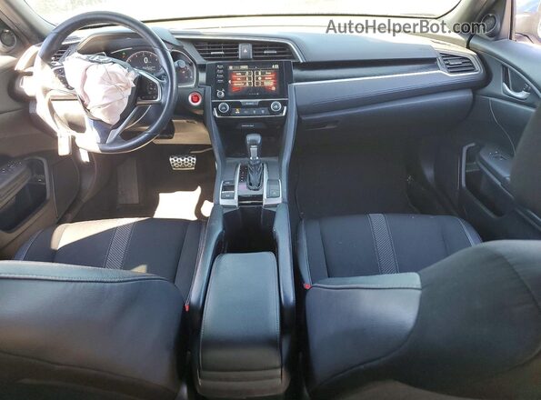 2HGFC2F8XKH532916 2019 HONDA CIVIC Blue Vista del salpicadero